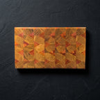 Skärbräda i ek och mahogny, 27x21x3,5 cm