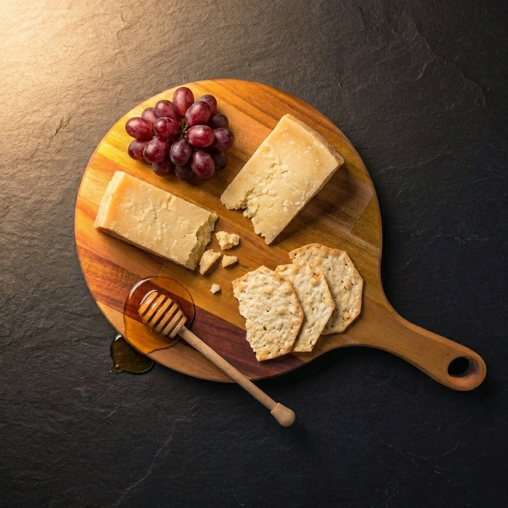 Serverinsbricka i mahogny